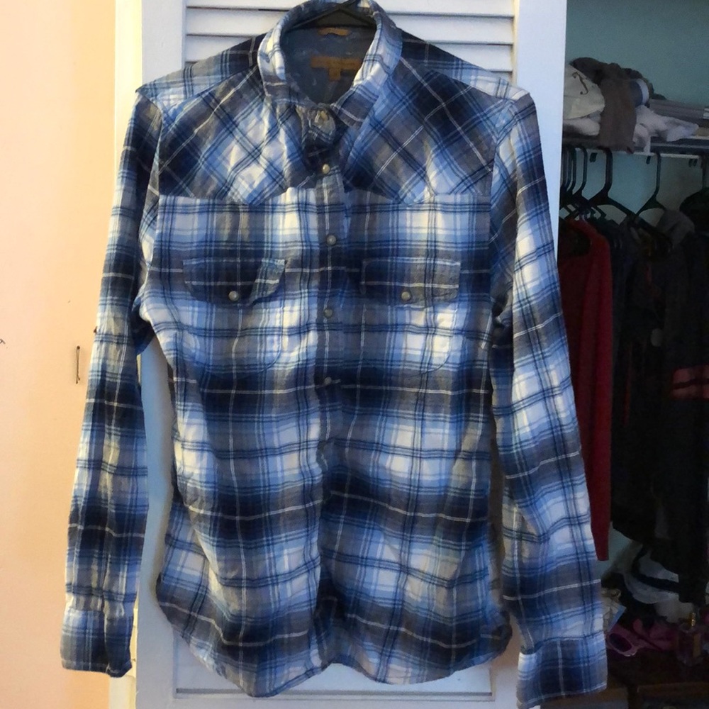 Blue & White Flannel